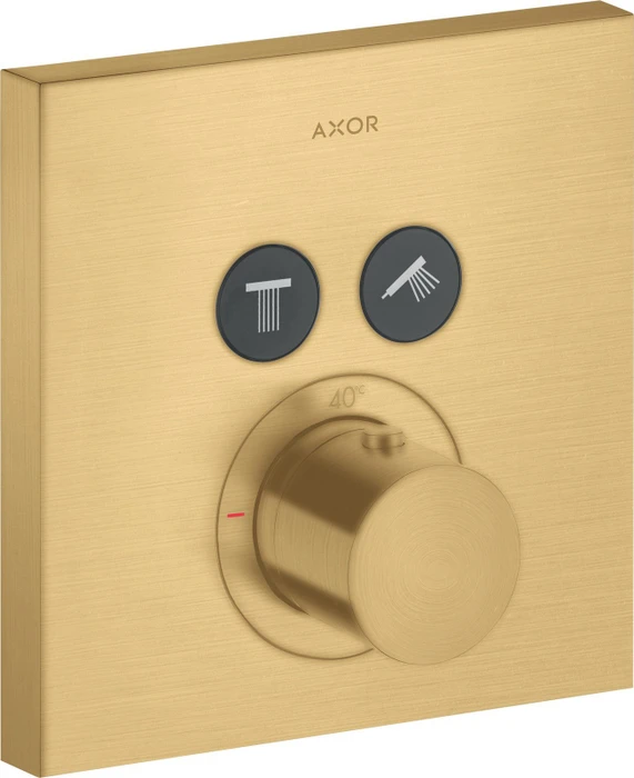 Hansgrohe Axor ShowerSelect eckig Thermostat mit 2 Ventilen