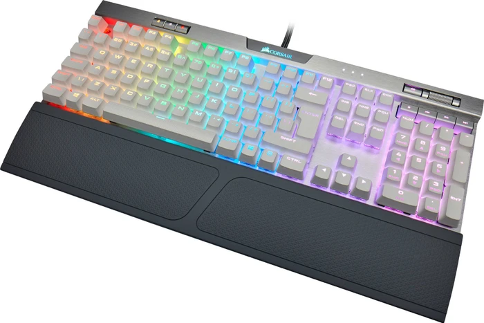 Corsair Gaming K70 RGB MK.2 SE, PBT, MX SPEED RGB Silver, USB, UK