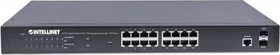 Intellinet Rackmount Gigabit Smart Switch, 16x RJ-45, 2x SFP, 374W PoE+ (561198)