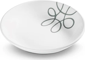 Gmundner Keramik Pur geflammt Suppenteller 20cm grau