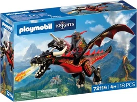 playmobil Knights Schwarzer Drache
