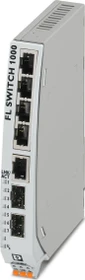 Phoenix Contact FL 1000 Industrial Railmount Switch 1005NT-2SFX, 5x RJ-45, 2x SFP (1085164)