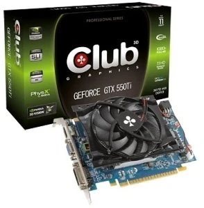 Club 3D GeForce GTX 550 Ti, 3GB DDR3, VGA, DVI, HDMI