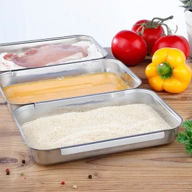 Haushalt International Panierschalen Auflaufform 22x15cm, 3 Stück