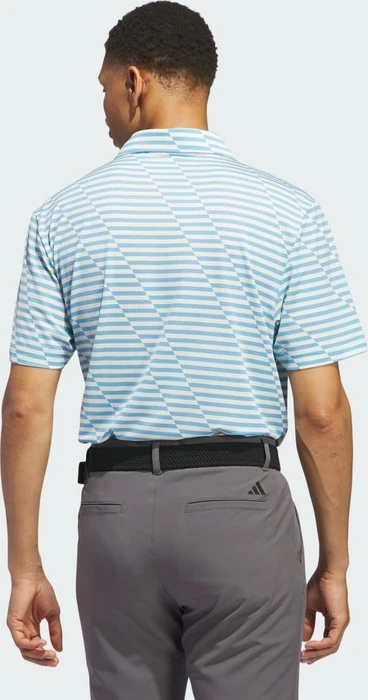 adidas Ultimate365 Mesh Print Poloshirt kurzarm semi blue burst/ivory (Herren)