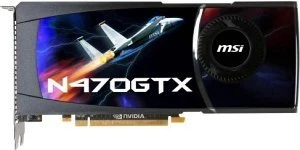 MSI GeForce GTX 470, N470GTX-M2D12, 1.25GB GDDR5, 2x DVI, Mini HDMI