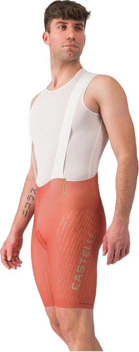 Castelli Free Aero Race S Kit Bibshort Fahrradhose kurz paprika/elmwood (Herren)