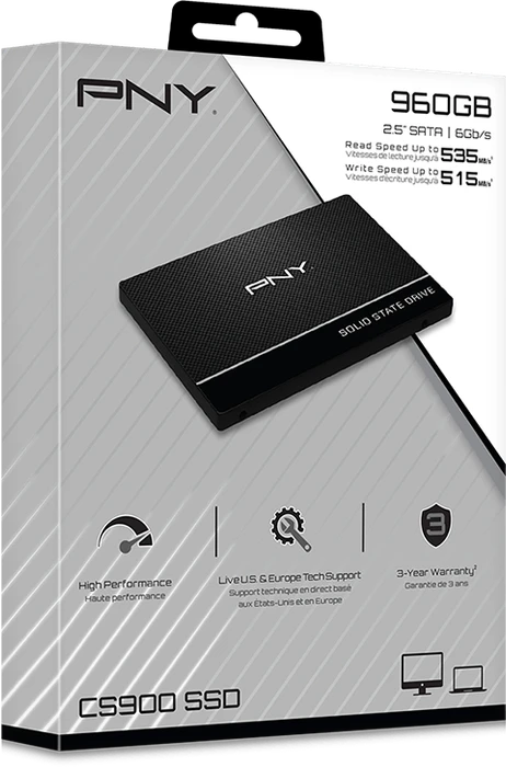PNY CS900 960GB, 2.5" / SATA 6Gb/s
