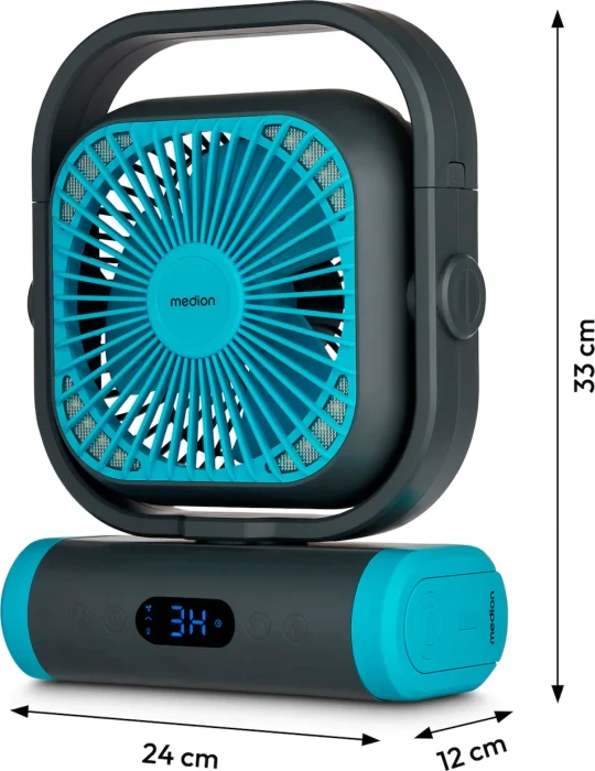 Medion MD 12065 E10 Tischventilator blau