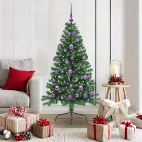 vidaXL Künstlicher Weihnachtsbaum, 150cm, inkl. LED-Beleuchtung