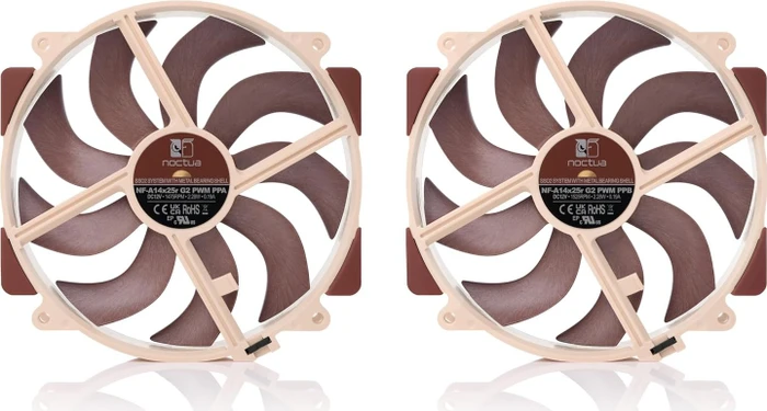 Noctua NF-A14x25r G2 PWM Sx2-PP, 140mm, 2er-Pack