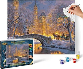 Schipper Arts & Crafts Malen nach Zahlen Stille Nacht im Central Park