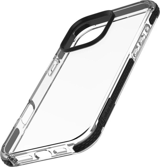 Cellularline Tetra Force Strong Guard für Apple iPhone 16 Pro Max transparent/schwarz