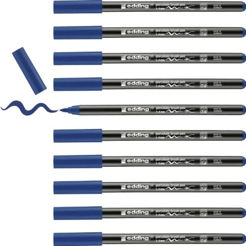 edding 4200 Porzellanpinselstift stahlblau, 10er-Pack