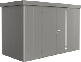 Biohort Neo 1D Gerätehaus mit Doppeltür quarzgrau-metallic
