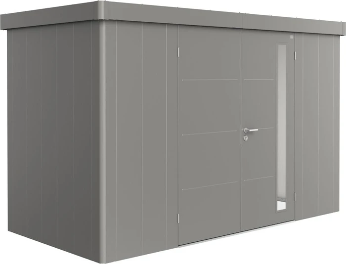 Biohort Neo 1D Gerätehaus mit Doppeltür quarzgrau-metallic
