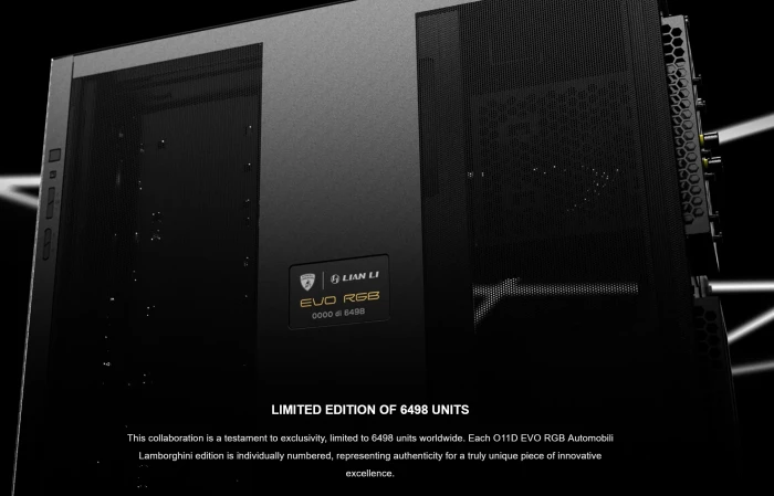 Lian Li O11 Dynamic / O11D EVO RGB Automobili Lamborghini Edition, Glasfenster