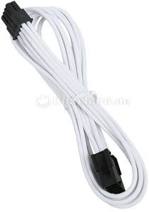 BitFenix Alchemy 8-Pin PCIe Verlängerung 45cm, sleeved weiß/schwarz