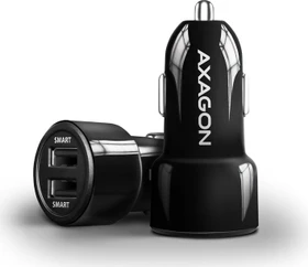 Axagon PWC-5V5 2.4A + 2.4A Car Charger schwarz