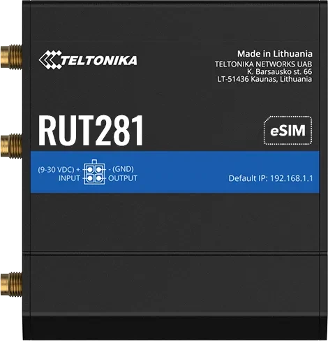 Teltonika RUT281, eSIM, LTE