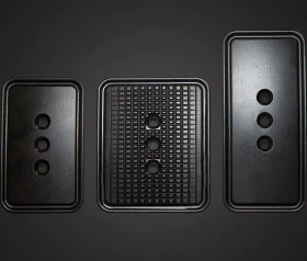 Asetek Forte Pedalplatten, 3 Stück