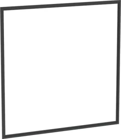Geberit Abdeckrahmen für Geberit ONE Spiegelschrank, UP-Montage, Breite 105cm, schwarz matt/Aluminium pulverbeschichtet