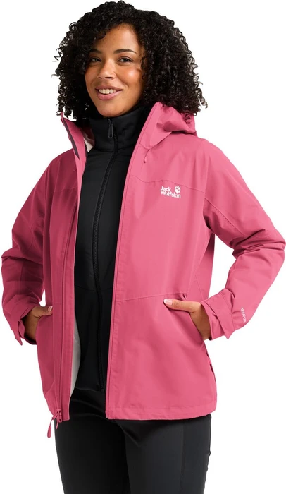 Jack Wolfskin Wild Places 3in1 Funktionsjacke bubblegum (Damen)