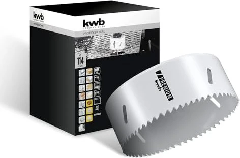 kwb HSS-CO-Bi-Metall Lochsäge, 114x38mm, 1 Stück