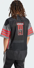 adidas Adicolor Adibreak Mesh T-Shirt kurzarm black/grey four/better scarlet (Herren)