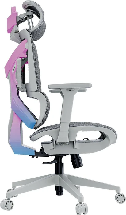 Anda Seat X-Air Mesh Office Gamingstuhl, Twilight Grey, grau/rosa/blau