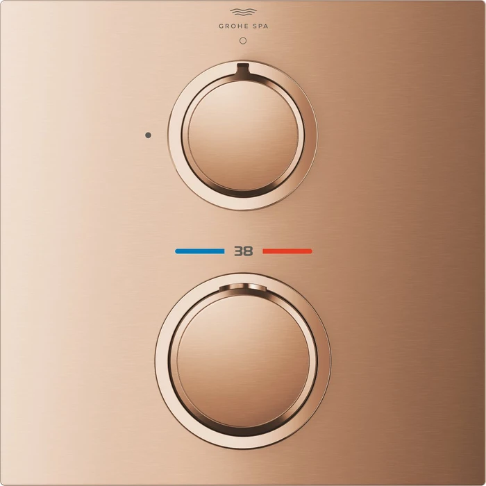 Grohe Allure Unterputz-Thermostat mit 1 Absperrventil warm sunset gebürstet