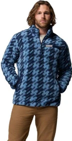 Columbia Rugged Ridge Sherpa Half Zip Fleece Pullover rainy day twills/collegiate navy (Herren)