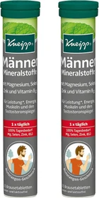 Kneipp Männer Mineralstoffe Brausetabletten, 30 Stück (2x 15 Stück)