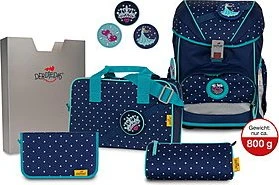 DerDieDas ErgoFlex Buttons Star Princess Schultaschen-Set, 5-tlg.