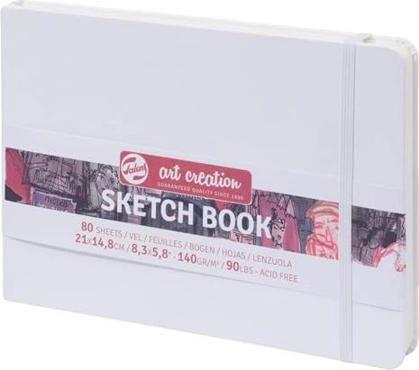 Royal Talens Skizzenbuch weiß, 148x210mm, glatt, 80 Blatt