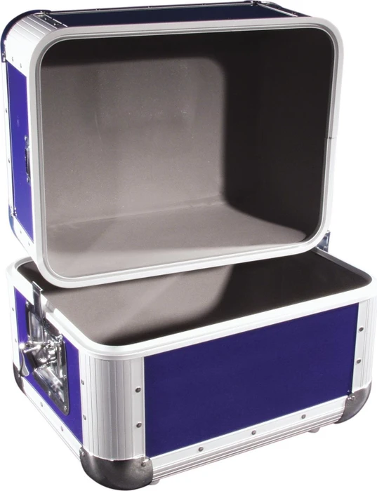Roadinger Record Case ALU 50/50, abgerundet, dunkelblau