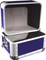 Roadinger Record Case ALU 50/50, abgerundet, dunkelblau Vorschaubild