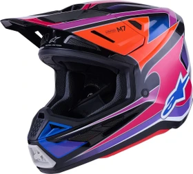 Alpinestars S-M7 Fuse blau/violett/rosa