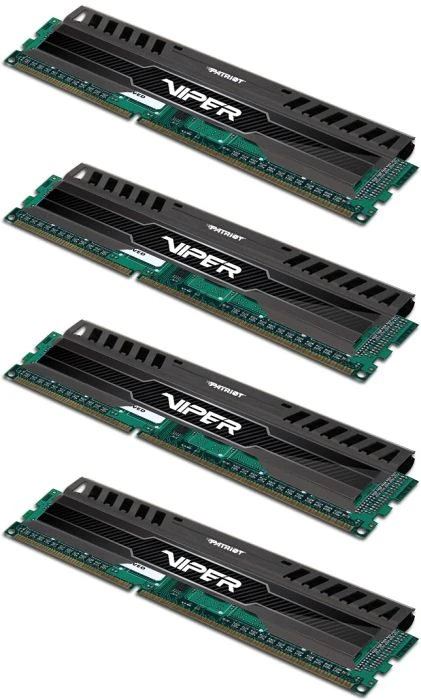 Patriot Viper 3 schwarz UDIMM 32GB Kit, DDR3-1600, CL9-9-9-24