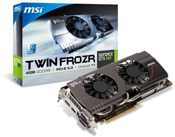 MSI GeForce GTX 680, N680GTX Twin Frozr 4GD5/OC, 4GB GDDR5, 2x DVI, HDMI, DP