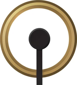 Oligo YANO LED Wandleuchte 400mm indirekt schwarz matt/bronze