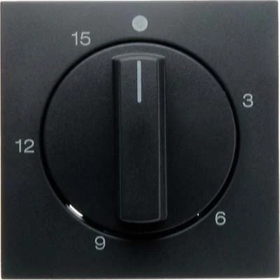 Berker S.1/B.3/B.7 Zentralstück für mechanische Zeitschaltuhr, anthrazit matt