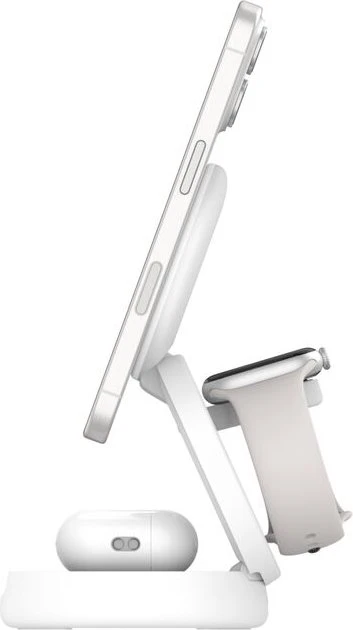 Belkin BoostCharge Kompakte magnetische 3-in-1-Ladestation (15W) weiß