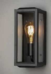 Konstsmide Carpi 15cm Wandleuchte 1-flammig schwarz