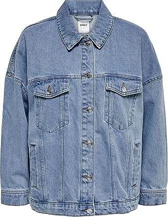 ONLY Caroline Oversize Jeansjacke medium blue denim (Damen)