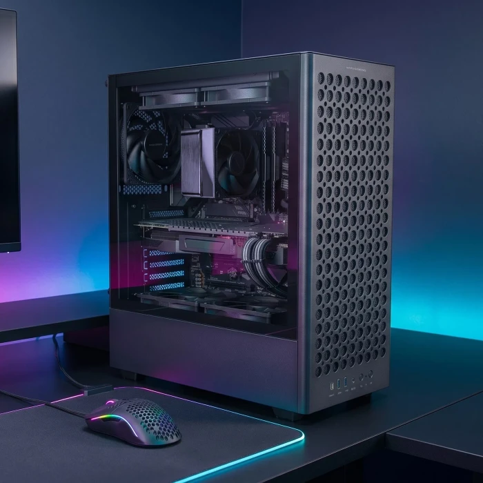 Mars Gaming MC-T800 Black, Glasfenster