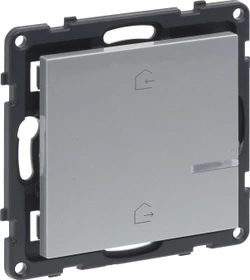 Legrand Seano with Netatmo Master-Switch Kommen/Gehen aluminium
