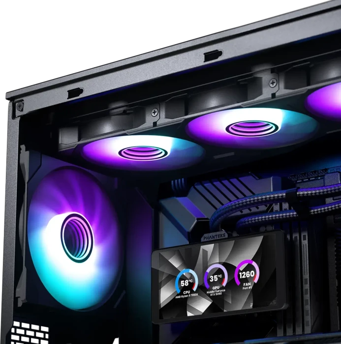 Phanteks Glacier One 360M25 LCD, schwarz