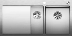 Blanco Claron 6 S-IF InFino Einbau Becken rechts mit Ablauffernbedienung edelstahl