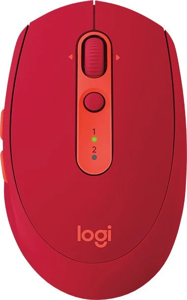 Logitech M590 Multi-Device Silent, rot, USB/Bluetooth